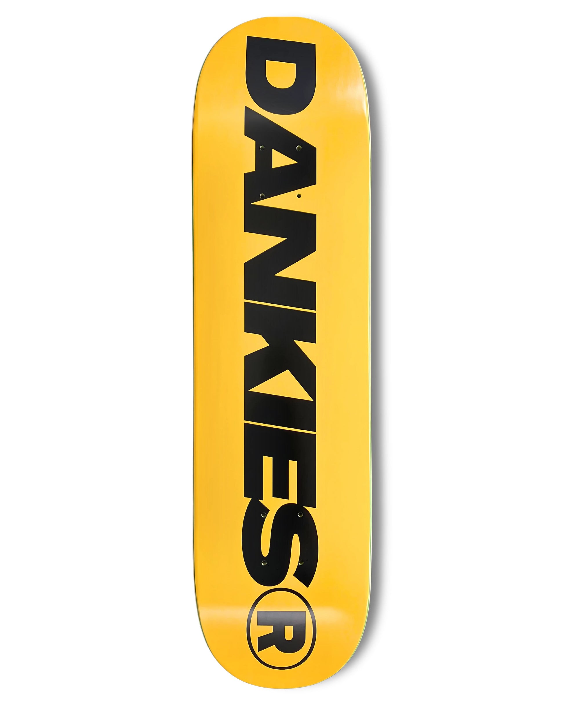 Dankies Logo Deck - Black Dankies Logo on Yellow Background
