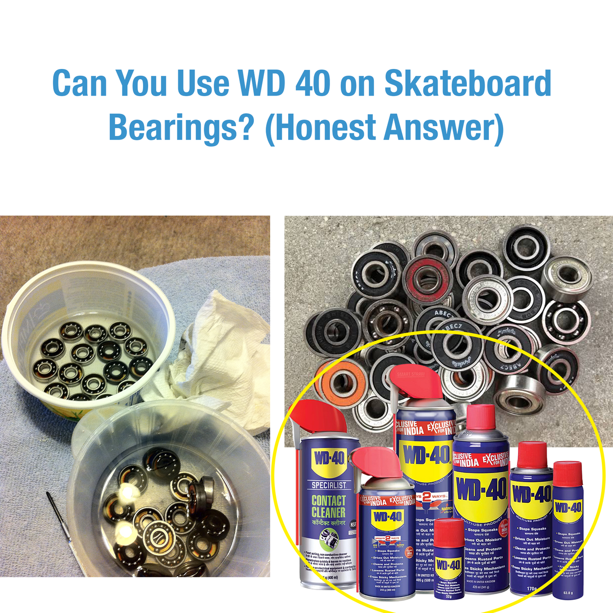Can You Use WD 40 on Skateboard Bearings? (Honest Answer)