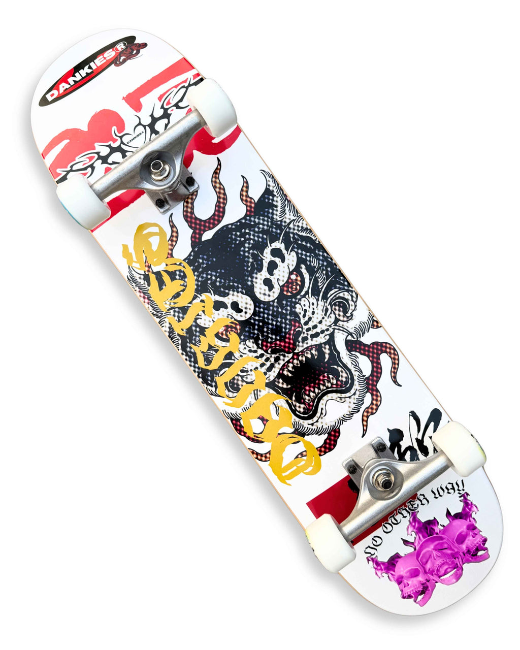 RYUJIN WHITE COMPLETE SKATEBOARD