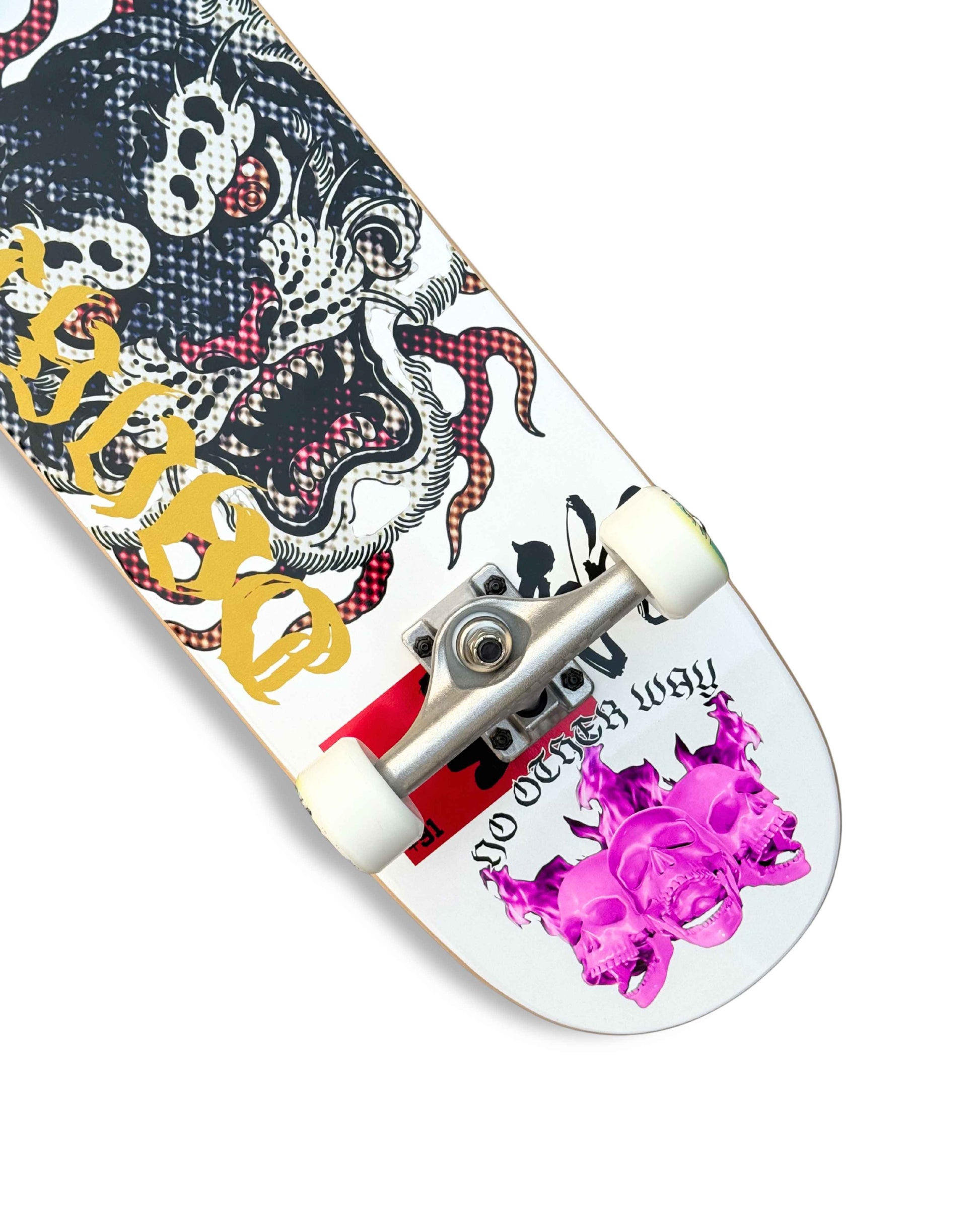 RYUJIN WHITE COMPLETE SKATEBOARD