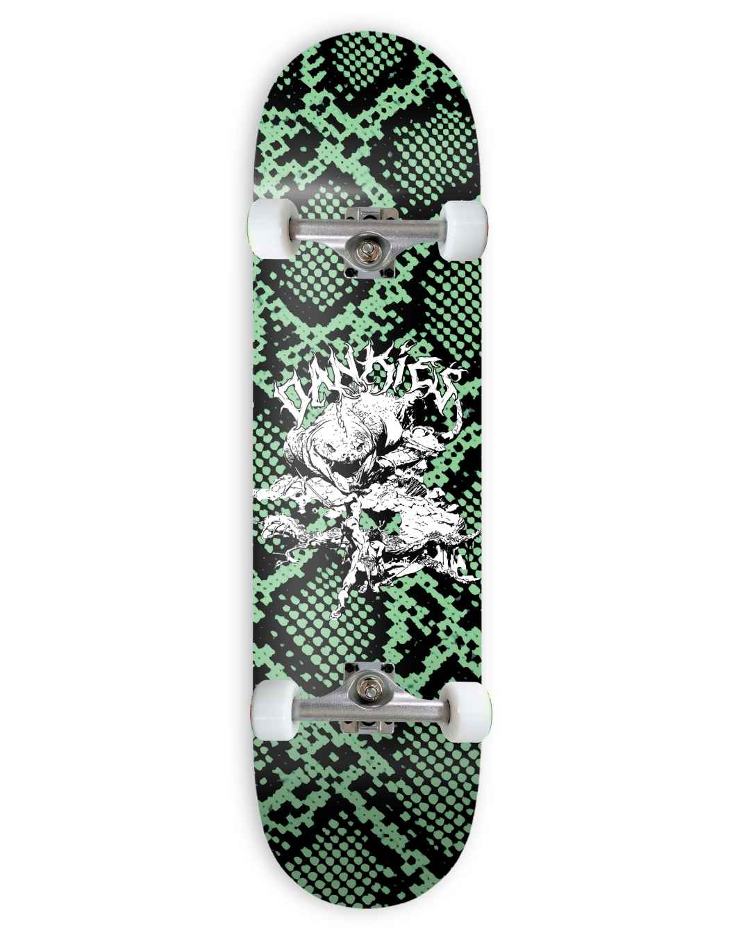 DANKIES® HEX COMPLETE SKATEBOARD - GREEN