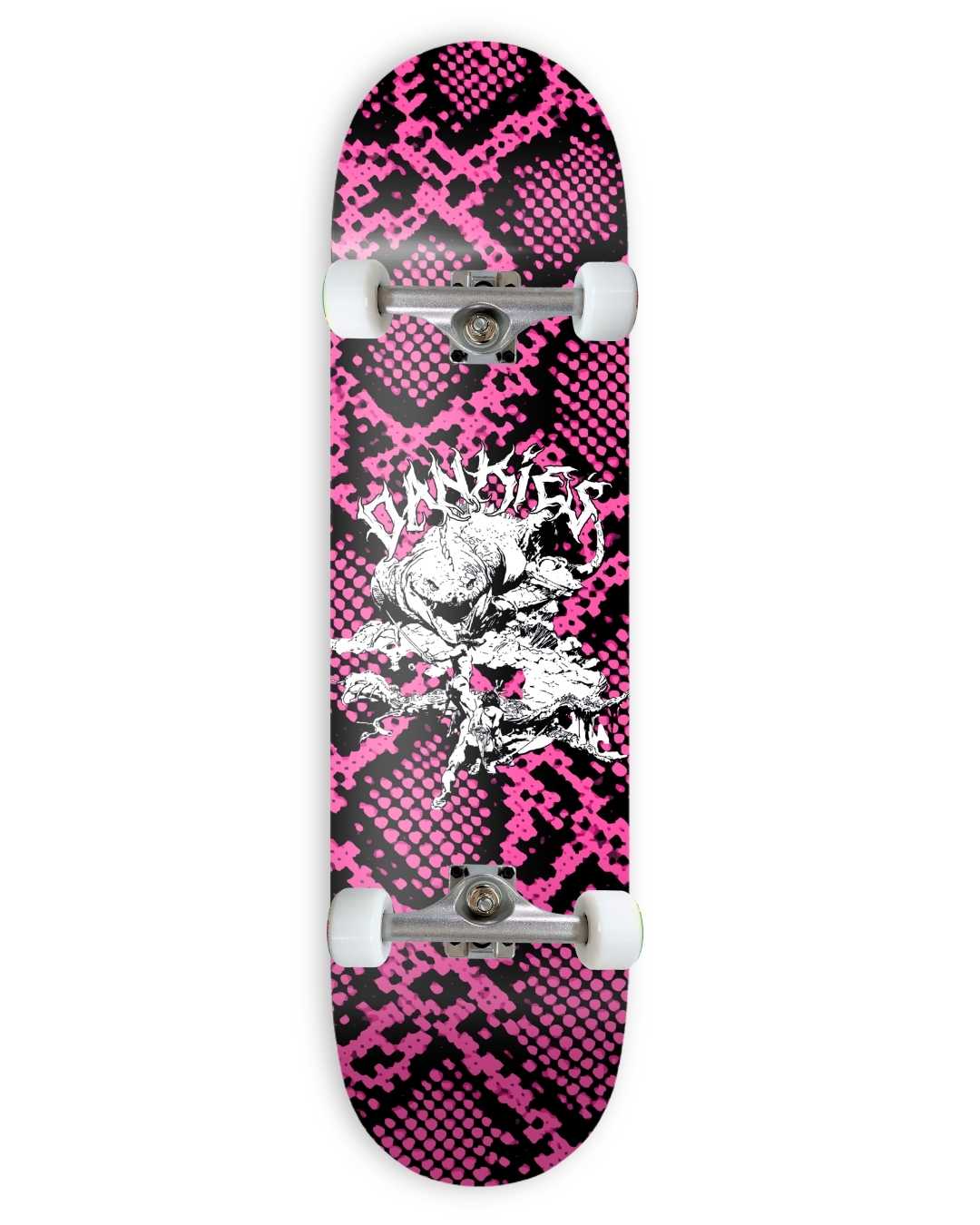 DANKIES® HEX COMPLETE SKATEBOARD - PINK