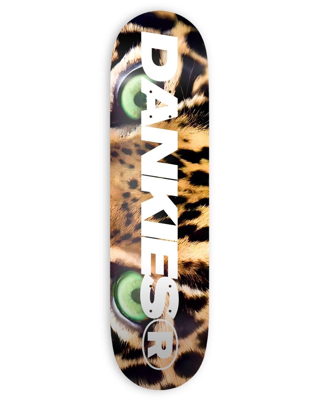DANKIES® LEOPARD II LOGO SKATEBOARD DECK