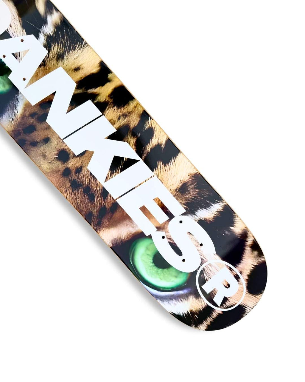 DANKIES® LEOPARD II LOGO SKATEBOARD DECK