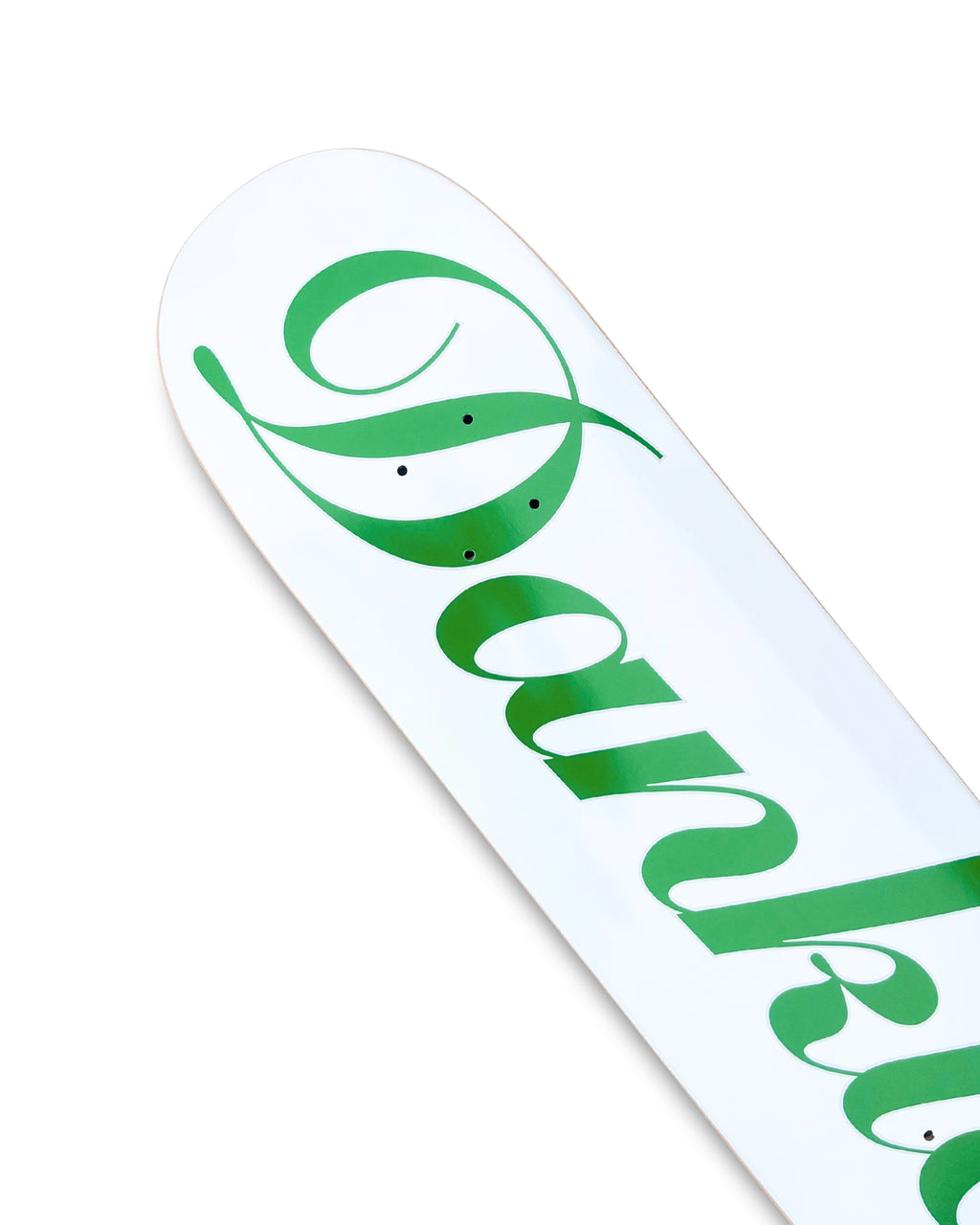 DANKIES® SCRIPT WHITE LOGO DECK