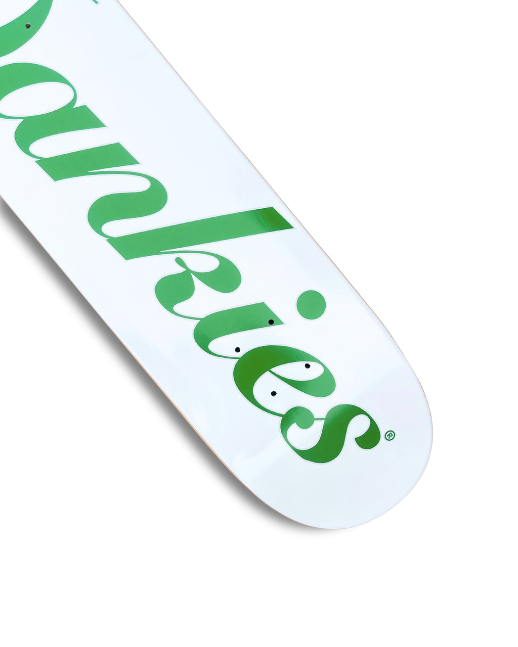 DANKIES® SCRIPT WHITE LOGO DECK