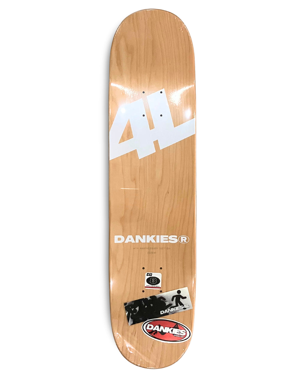 Dankies class of 25' (negative) Skateboard deck griptape area