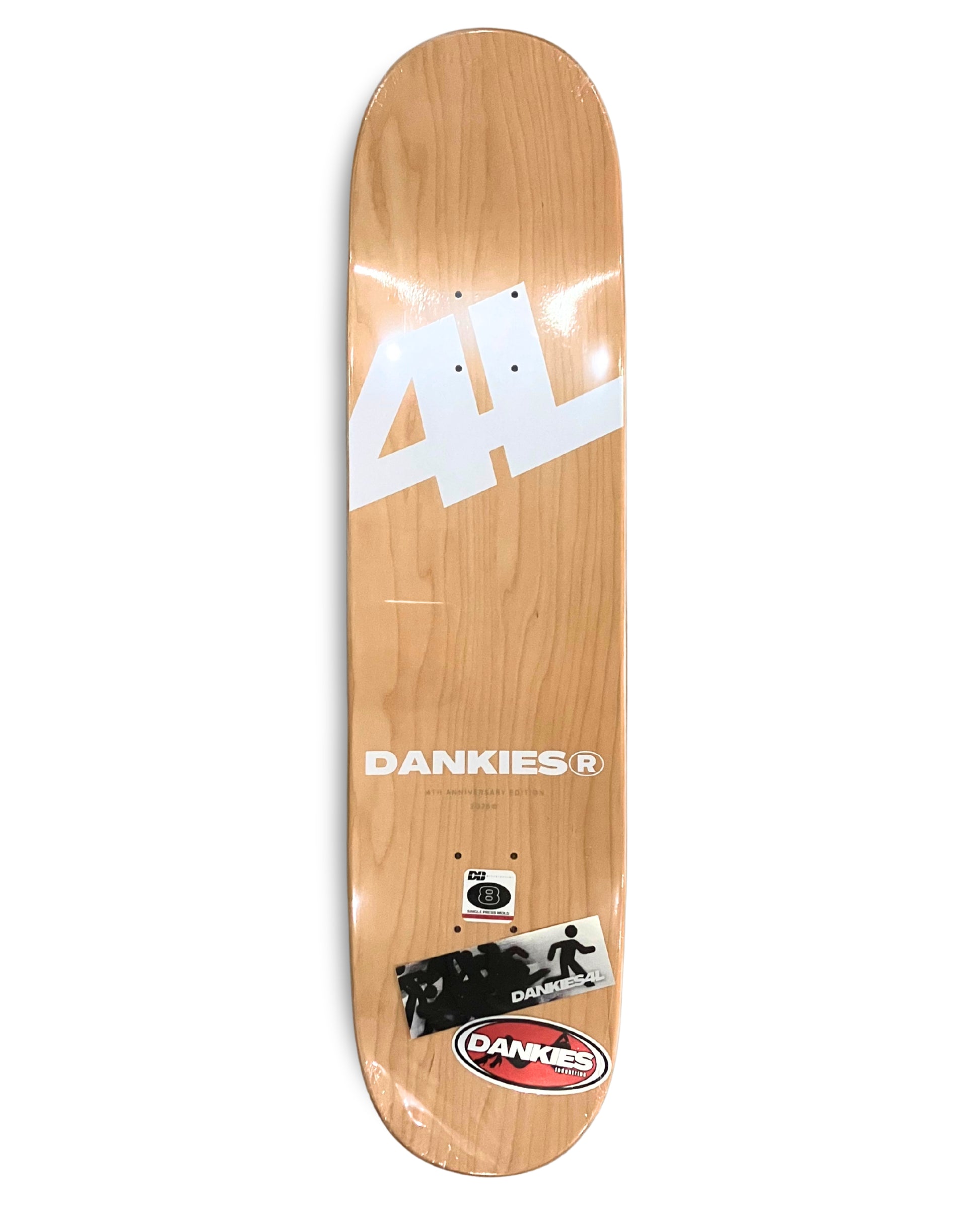 Dankies class of 25' (negative) Skateboard deck griptape area
